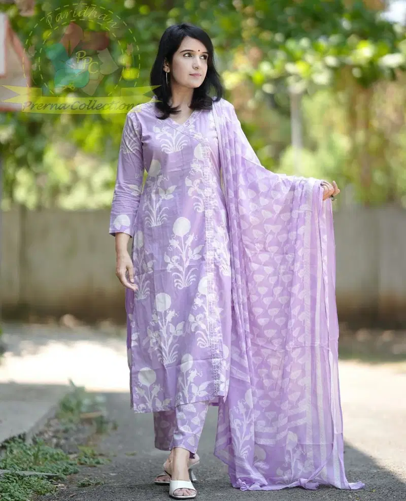 MT Special Cotton Printed Kurti With Bottom Dupatta Wholesale Market In Surat
